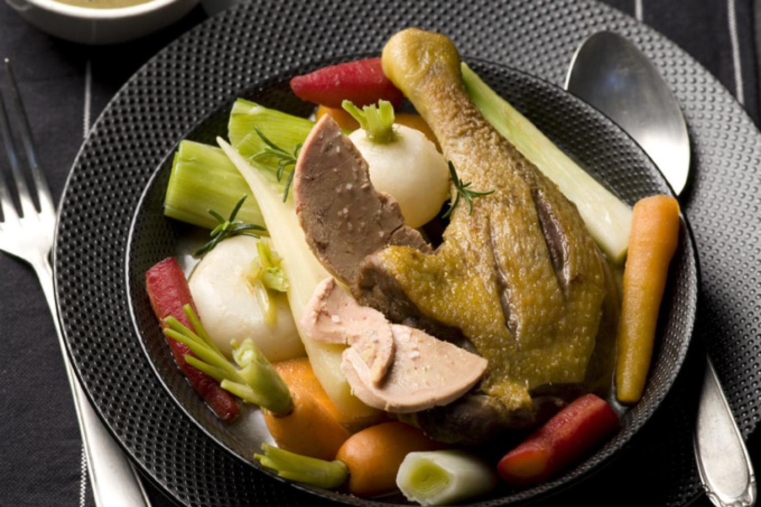 Pot au feu de canard aux légumes anciens